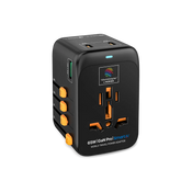 MICRODIA 1WorldAdapter™ PD65W GaN Pro™ with 3 x USB-C PD3.2 & USB-A QC4+ PPS Fast Charging